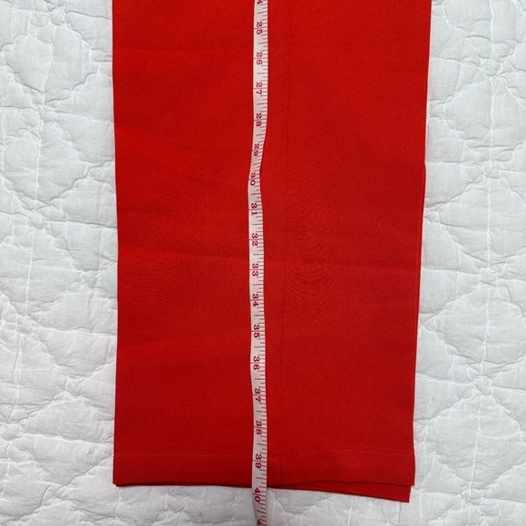 COLLUSION Tailored Straight Leg Red Pants in Size 4 - Picture 7 of 13
